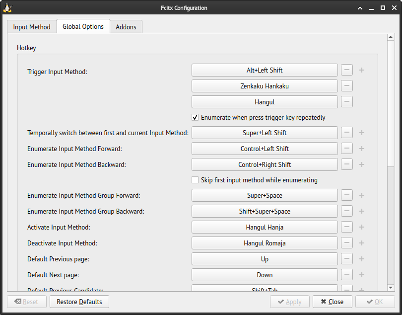 fcitx5-configtool global options tab